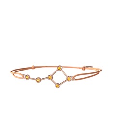 Ursa Major Bileklik - Sitrin 925 ayar rose altın kaplama gümüş bileklik #1hyrkbv