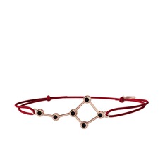 Siyah zirkon 14 ayar rose altın bileklik