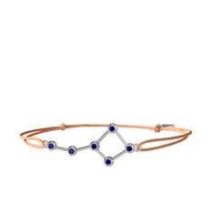Ursa Major Bileklik - Lab safir 14 ayar beyaz altın bileklik #1kkwl0u