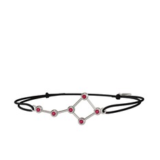 Ursa Major Bileklik - Rodolit garnet 8 ayar beyaz altın bileklik #1m220dy