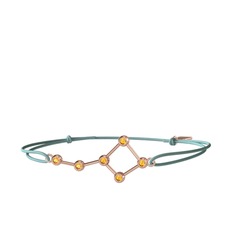 Ursa Major Bileklik - Sitrin 925 ayar rose altın kaplama gümüş bileklik #1mjrf0y