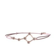 Pırlanta 14 ayar rose altın bileklik (0.216 karat)