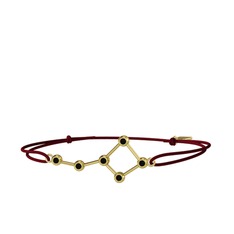 Siyah zirkon 14 ayar altın bileklik