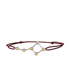 Ursa Major Bileklik - Sitrin 8 ayar beyaz altın bileklik #1nhkewb