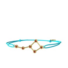 Garnet 14 ayar altın bileklik