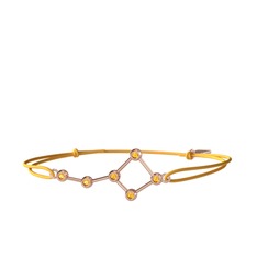 Ursa Major Bileklik - Sitrin 925 ayar rose altın kaplama gümüş bileklik #1rxjihl