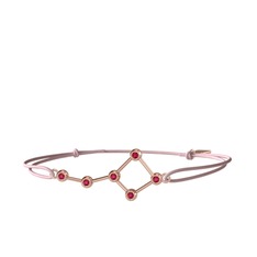 Ursa Major Bileklik - Rodolit garnet 925 ayar rose altın kaplama gümüş bileklik #1uoab0d