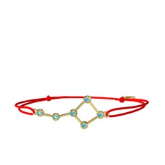 Ursa Major Bileklik - Akuamarin 8 ayar altın bileklik #1up64f