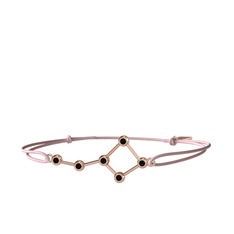 Siyah zirkon 18 ayar rose altın bileklik