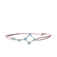 Ursa Major Bileklik - Akuamarin 18 ayar beyaz altın bileklik #1vxwa23