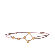 Ursa Major Bileklik - Sitrin 8 ayar rose altın bileklik #1wf0shl