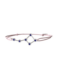 Ursa Major Bileklik - Lab safir 14 ayar beyaz altın bileklik #1wxf55x