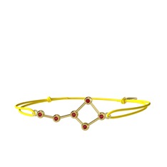 Garnet 8 ayar altın bileklik