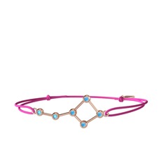 Ursa Major Bileklik - Akuamarin 925 ayar rose altın kaplama gümüş bileklik #1yo56yb