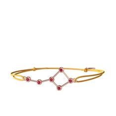 Ursa Major Bileklik - Rodolit garnet 18 ayar rose altın bileklik #1yotb0l
