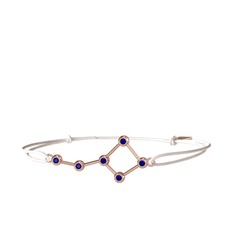 Lab safir 18 ayar rose altın bileklik