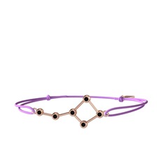 Siyah zirkon 8 ayar rose altın bileklik