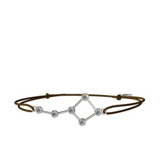 Ursa Major Bileklik - Pırlanta 14 ayar beyaz altın bileklik (0.216 karat) #3nml76