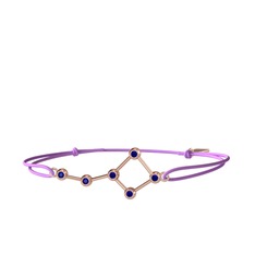 Lab safir 8 ayar rose altın bileklik