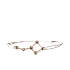 Ursa Major Bileklik - Peridot 925 ayar rose altın kaplama gümüş bileklik #8uh42u