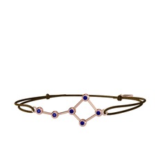 Ursa Major Bileklik - Lab safir 14 ayar rose altın bileklik #95ru1u