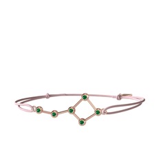 Yeşil kuvars 8 ayar rose altın bileklik