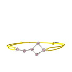 Ursa Major Bileklik - Pembe kuvars 925 ayar gümüş bileklik #9sx986