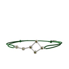 Ursa Major Bileklik - Peridot 14 ayar beyaz altın bileklik #as3w5b