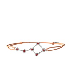 Ursa Major Bileklik - Garnet 14 ayar beyaz altın bileklik #by0u8e