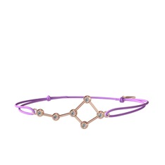 Ursa Major Bileklik - Beyaz zirkon 8 ayar rose altın bileklik #dozoh2