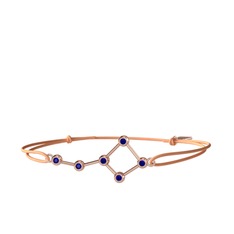 Lab safir 18 ayar rose altın bileklik