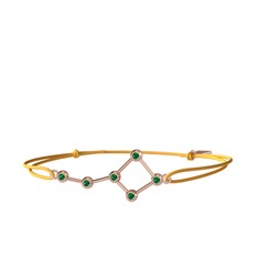 Ursa Major Bileklik - Yeşil kuvars 8 ayar rose altın bileklik #ezfkcb