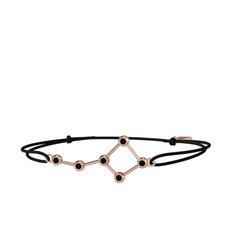 Ursa Major Bileklik - Siyah zirkon 14 ayar rose altın bileklik #fai776