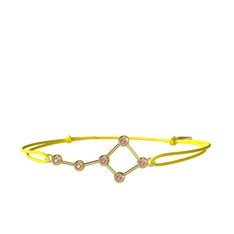 Ursa Major Bileklik - Pembe kuvars 18 ayar altın bileklik #g6econ