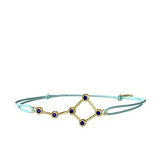 Lab safir 14 ayar altın bileklik