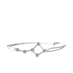 Swarovski 8 ayar beyaz altın bileklik