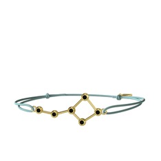 Siyah zirkon 14 ayar altın bileklik