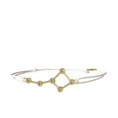 Ursa Major Bileklik - Beyaz zirkon 14 ayar altın bileklik #mp5e89