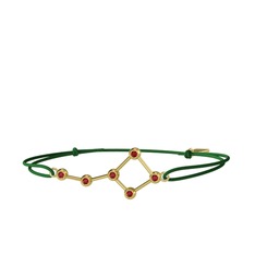 Garnet 14 ayar altın bileklik