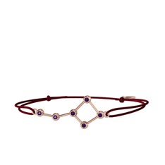 Ametist 18 ayar rose altın bileklik