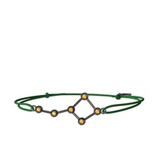 Ursa Major Bileklik - Sitrin 925 ayar siyah rodyum kaplama gümüş bileklik #oyvpyp