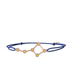 Sitrin 8 ayar rose altın bileklik