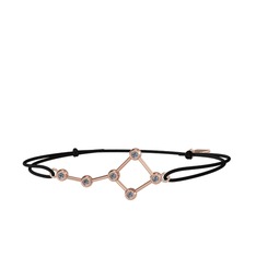 Pırlanta 14 ayar rose altın bileklik (0.216 karat)