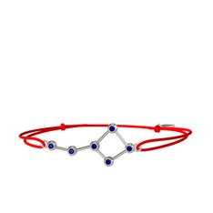 Ursa Major Bileklik - Lab safir 925 ayar gümüş bileklik #ufw9n1