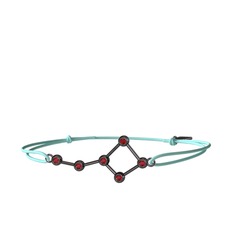 Ursa Major Bileklik - Garnet 925 ayar siyah rodyum kaplama gümüş bileklik #wb0pvb