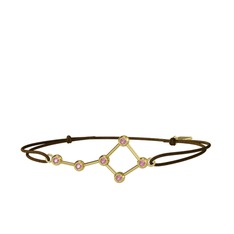 Ursa Major Bileklik - Pembe kuvars 18 ayar altın bileklik #xnz977