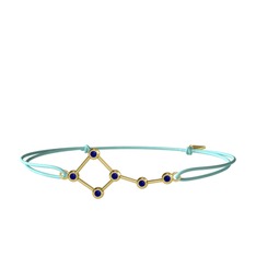 Ursa Minor Bileklik - Lab safir 8 ayar altın bileklik #16g5ukj