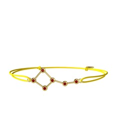 Ursa Minor Bileklik - Garnet 925 ayar altın kaplama gümüş bileklik #19sw29g
