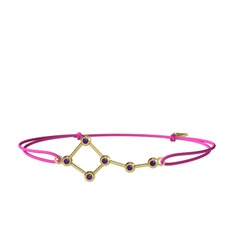 Ametist 18 ayar altın bileklik