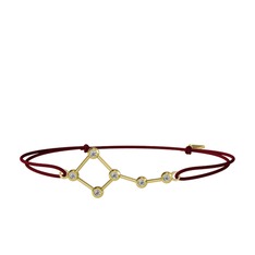 Ursa Minor Bileklik - Beyaz zirkon 925 ayar altın kaplama gümüş bileklik #1csshhn